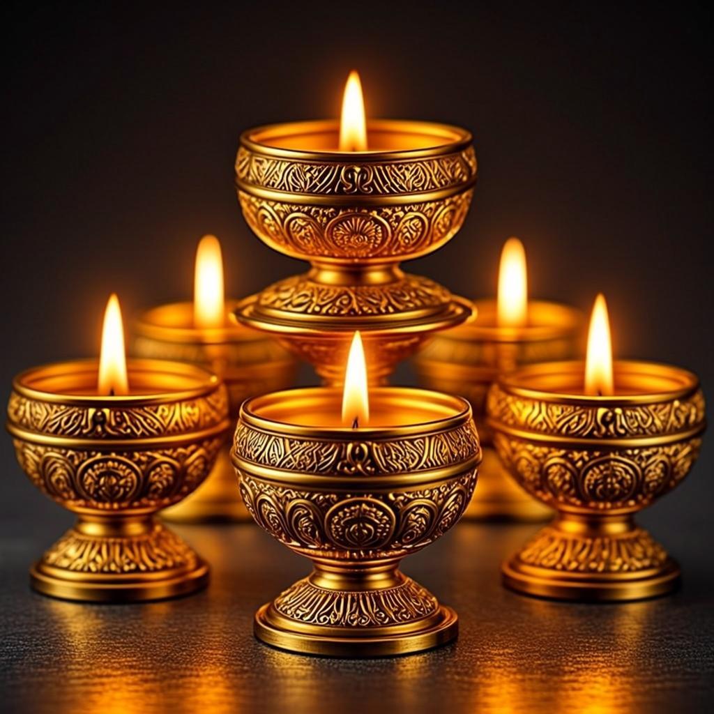 Festive Diya Set of 5